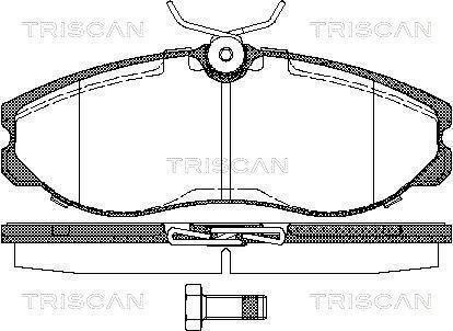 Колодки гальмівні передні TRISCAN 811014174