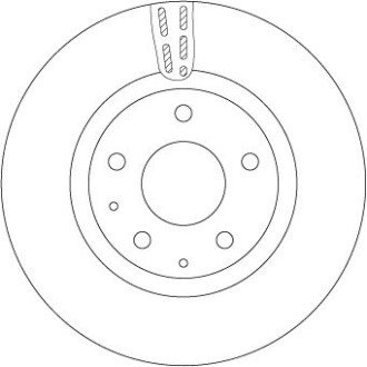 Диск гальмівний (1 шт.) MAZDA 3 "F D=295mm "18>> TRW DF6575