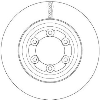 Гальмівний диск TRW DF6736S (фото 1)