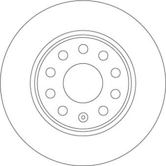 Диск гальмівний (1 шт.) AUDI/SKODA/VW Q2/Karoq/Octavia/T-Roc \'\'R \'\'16>> TRW DF6952 (фото 1)