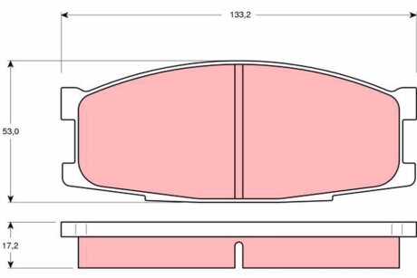 Гальмівні колодки, дискові TRW GDB1022