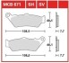 Гальмівна колодка (диск) TRW MCB671SH (фото 1)