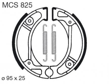 Гальмівна колодка (барабан) TRW MCS825