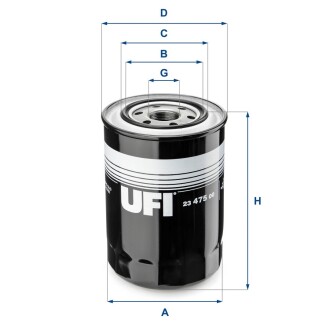 Масляний фiльтр UFI 23.475.00