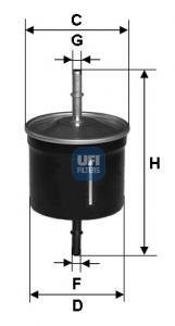 Фільтр паливний UFI 31.811.00