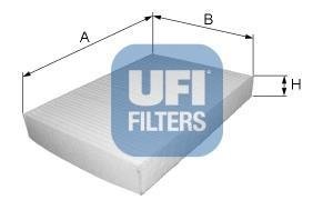 Фiльтр салону UFI 53.031.00