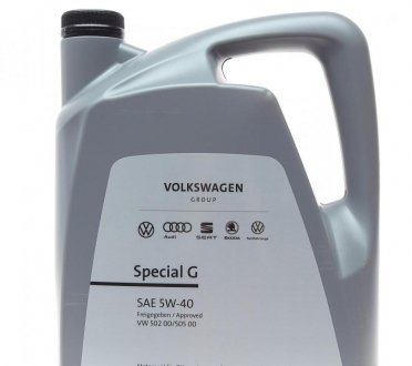 Олива моторна VW Special G 5W40 (5л) VAG Gs55502m4