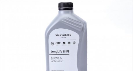 Олива моторна VW Longlife III FE 0W30 (504.00/507.00) (1л) VAG GS55545M2