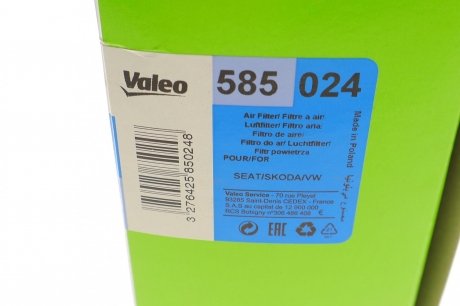 Фільтр повітряний Valeo 585024