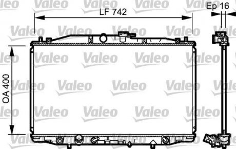 Радиатор охлаждения двигателя Valeo 735049 (фото 1)