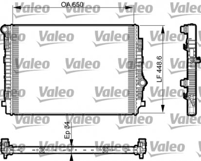 Радіатор охолоджування Valeo 735549