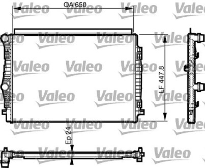 Радіатор охолоджування Valeo 735559 (фото 1)