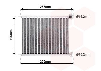 Радіатор пічки Van Wezel 40006366