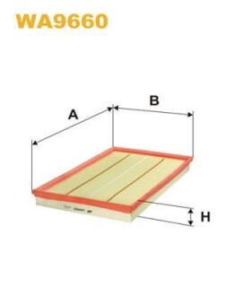 ФІЛЬТР ПОВІТРЯ WIX FILTERS WA9660