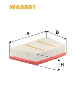 Фільтр повітря WIX FILTERS WA9881
