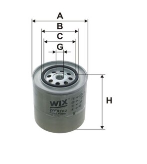 Фільтр паливний WIX FILTERS WF8162