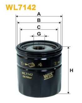 ФІЛЬТР ОЛИВИ WIX FILTERS WL7142