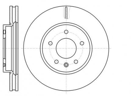 Диск тормозной передний (кратно 2) (Remsa) Chevrolet Captiva, Opel Antara WOKING D61183.10 (фото 1)