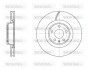 Диск тормозной передний (Remsa) Audi A4 A5 17>, A6 A7 18>, Q5 17> WOKING D6197010 (фото 1)