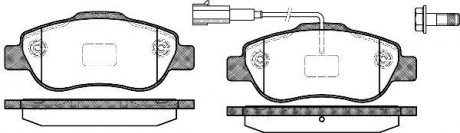 Колодки тормозные дисковые VAG Golf VII Passat B8 Tiguan II / PSA Nemo Bipper 08 WOKING P1000311