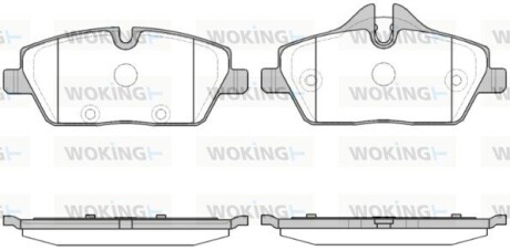 Колодки тормозные дисковые BMW i3 13> / перед (P10313.30) WOKING P1031330