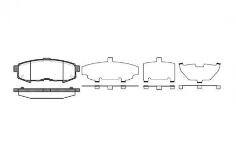 Колодки тормозные диск. задн. (Remsa) MAZDA MPV II (LW) 2.0 DI (02-06) WOKING P10603.00