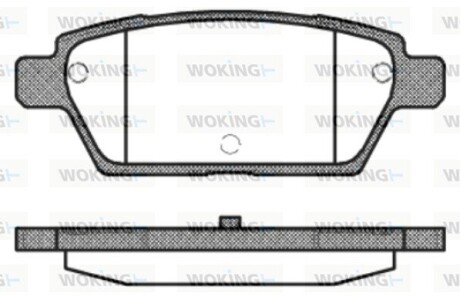 Колодки тормозные диск. задн. (Remsa) Mazda 6 I WOKING P10953.10