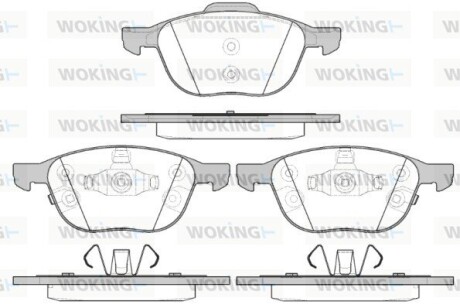 Колодки тормозные диск. перед. (Remsa) Ford Focus iii Electric 10- WOKING P11823.12