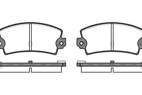 Гальмівні колодки задні С300/FOCUS II/MAZDA 3/5/ESPACE I/C70/C30 1.6-2.7 03-12 WOKING P1213.36