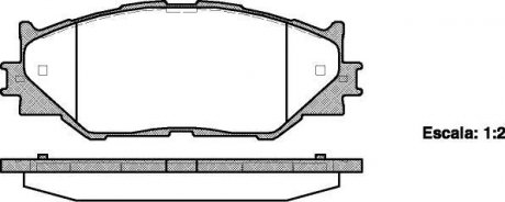 Колодки тормозные диск. перед. (Remsa) Lexus Is c (gse2_) 2.5 09-,Lexus Is ii (gse2_ WOKING P13013.00 (фото 1)