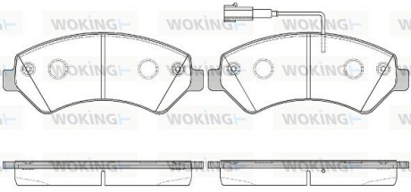 Колодки гальмівні WOKING P13753.22