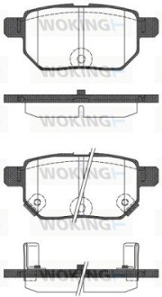 Колодки гальмівні WOKING P13863.22