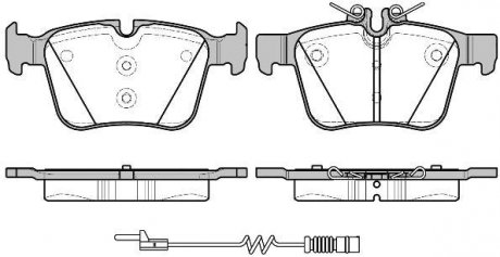 Колодки тормозные диск. задн. (Remsa) Mercedes-benz C-class (s205) 1.6 14-,Mercedes-benz C-class (s205) 2.0 14- WOKING P14163.20 (фото 1)