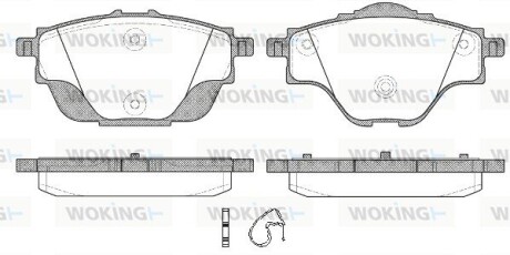 Колодки гальмівні WOKING P14573.00