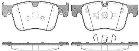 Колодки гальмівні диск. перед. (Remsa) PSA C4 Picasso, Grand Picasso 13> / 308 II (P14603.00) WOKING P1460300