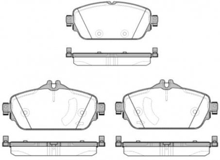 Колодки тормозные диск. перед. (Remsa) Mercedes-benz C-class (w205) 1.6 13- WOKING P14923.08