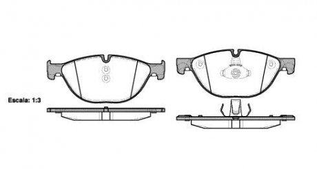 Колодки гальмівні диск. перед. (Remsa) Bmw 5 2.0 09-,Bmw 5 3.0 09-,Bmw 5 4.4 09- WOKING P15143.00