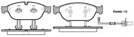 Колодки тормозные дисковые Audi A6 A7 13>18 A8 11>18 / перед (P15413.02) WOKING P1541302