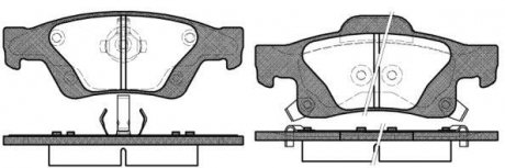 Колодки тормозные диск. задн. (Remsa) Jeep Grand cherokee iii 5.7 05-10,Jeep Grand cherokee iv 3.0 10- WOKING P15463.02