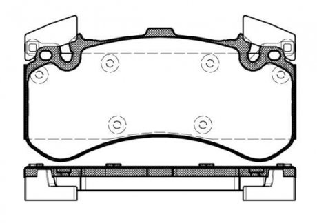 Колодки тормозные диск. перед. (Remsa) Audi A4 A5 A6 A7 A8 17> WOKING P1563300