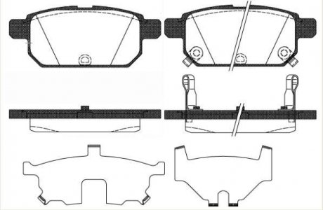 Колодки тормозные диск. задн. (Remsa) Suzuki Swift iv 1.2 10-,Suzuki Swift iv 1.3 10- WOKING P15713.02