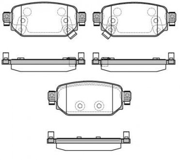 Колодки тормозные дисковые Mazda 3 1,5d 16>19 / задн (P16313.02) WOKING P1631302