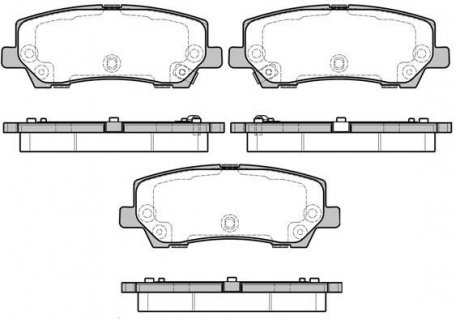 Колодки тормозные дисковые Ford Mustang 15> / задн WOKING P1721315