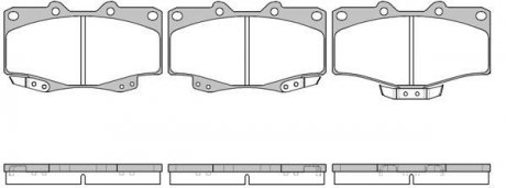 Колодки тормозные диск. перед. (Remsa) Great wall Safe 2.2 02-09 WOKING P2153.04