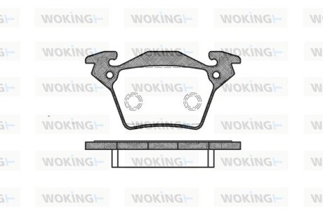 Колодки тормозные диск. задн. (Remsa) MB Vito (638) -03 WOKING P6173.00