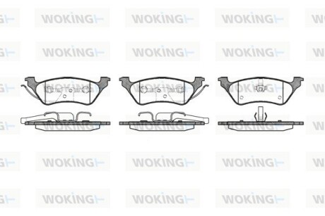 Колодки гальмівні WOKING P9113.00