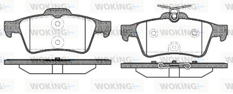 Колодки тормозные WOKING P9423.40