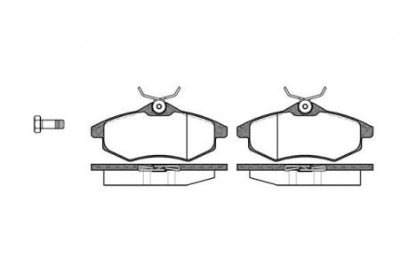 Колодки гальмівні диск. перед. (Remsa) PSA C3 I 03>08 перед (P9813.00) WOKING P981300