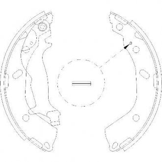 Колодки гальмівні бараб. задн. (Remsa) Hyundai Getz 1.1 02-10,Hyundai Getz 1.3 02-10 WOKING Z4193.00