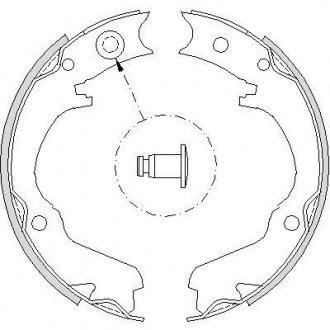 Колодки тормозные барабанные Subaru Legasy Outback 03>09 / ручн. торм. (Z4734.00 WOKING Z473400